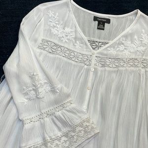 Embroidered Lace Blouse